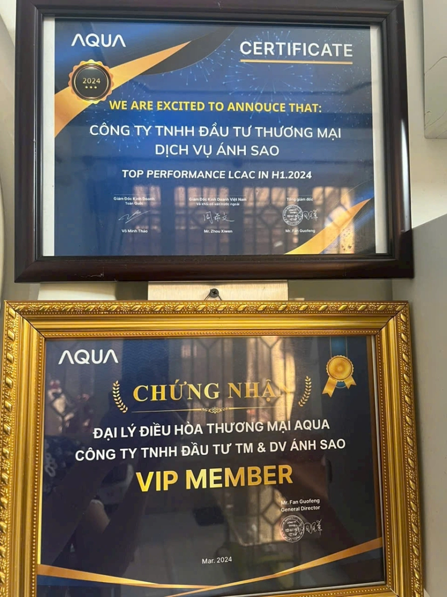 Điện lạnh Ánh Sao cung cấp và thi công trọn gói máy lạnh AQUA