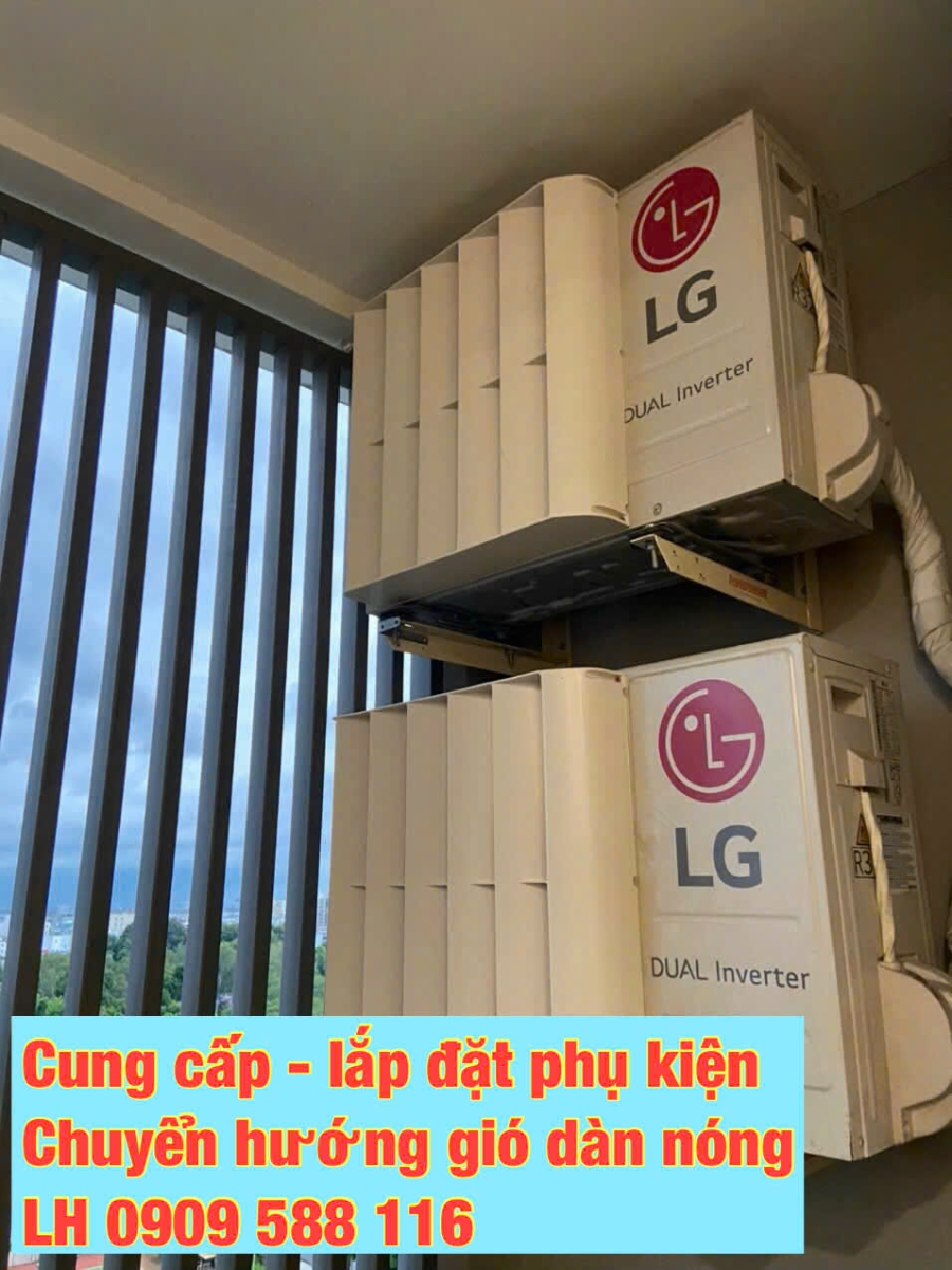 Lắp Đặt Chuyển Hướng Gió Dàn Nóng Máy Lạnh Tận Nơi 