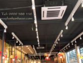Lắp đặt máy lạnh âm trần Daikin cho cửa hàng, quán ăn