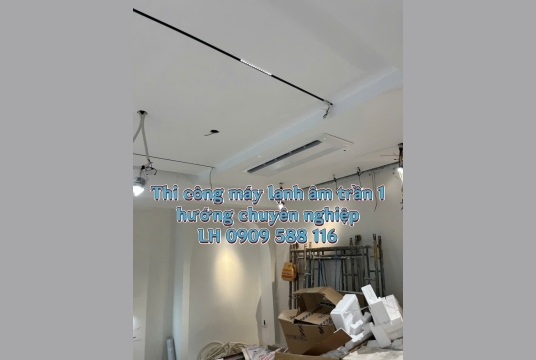 Nhà thầu bán và thi công trọn gói máy lạnh âm trần LG 1 hướng cho căn hộ