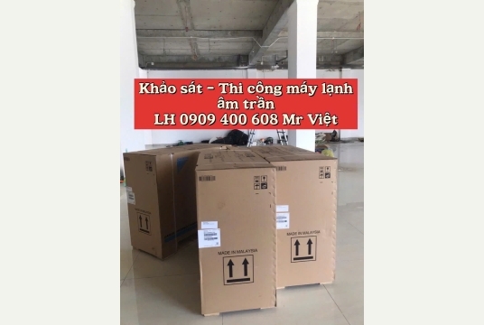 Thi công máy lạnh âm trần Daikin FCC cho nhà xưởng